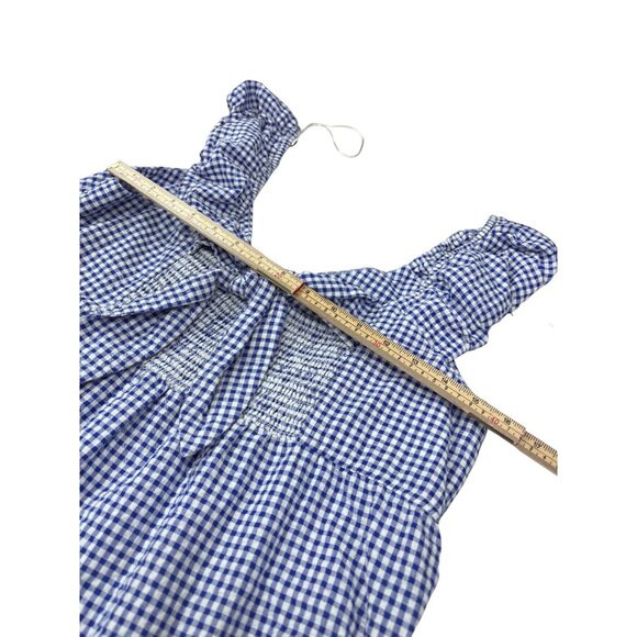 Old Navy Blue & White Gingham Tiered Sundress Size L - Picture 7 of 9